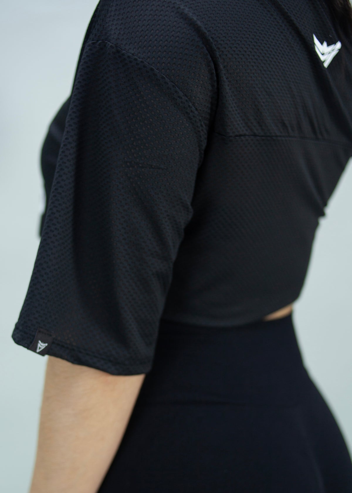 CROP OVER DRYFIT - NEGRO