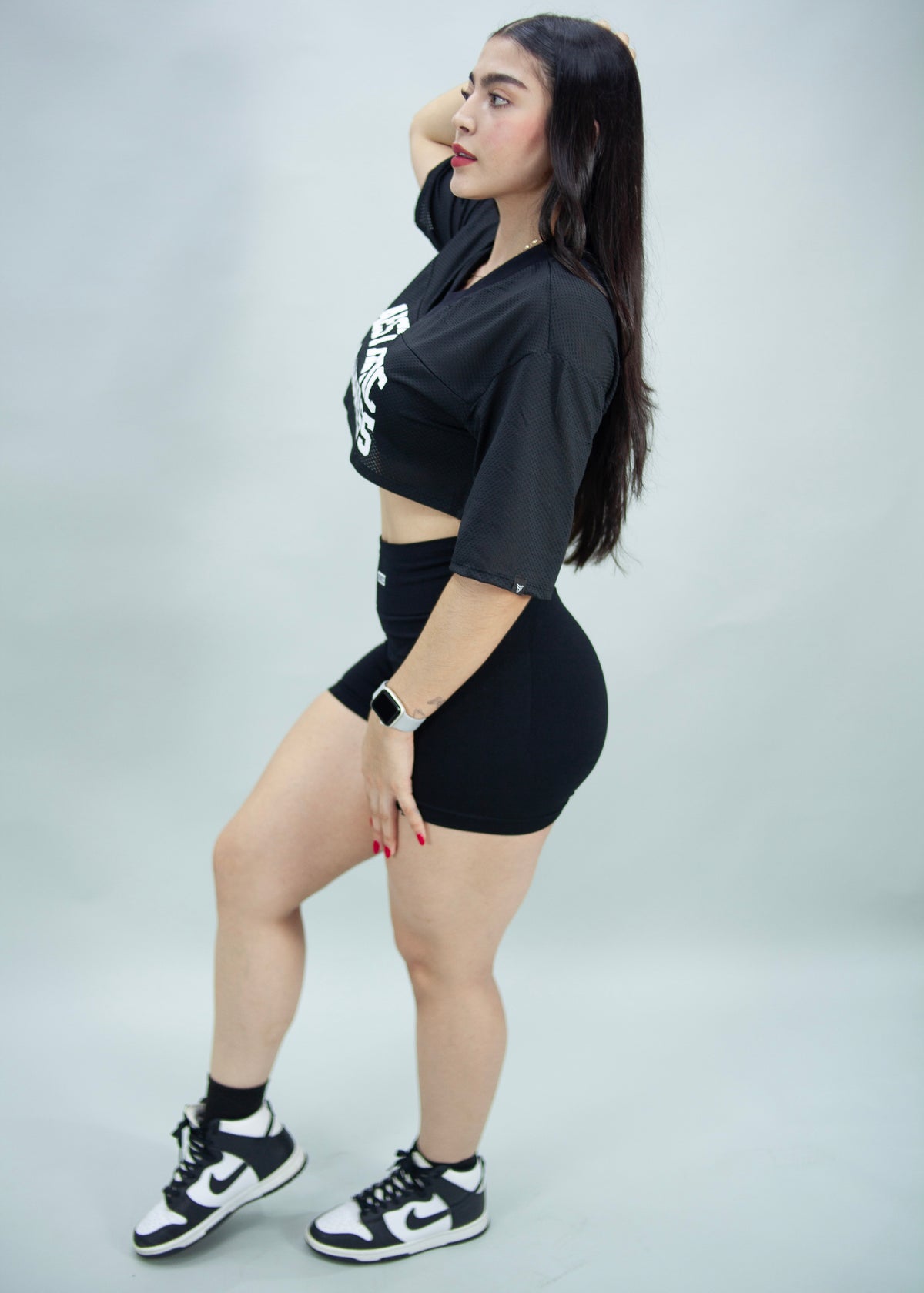 CROP OVER DRYFIT - NEGRO